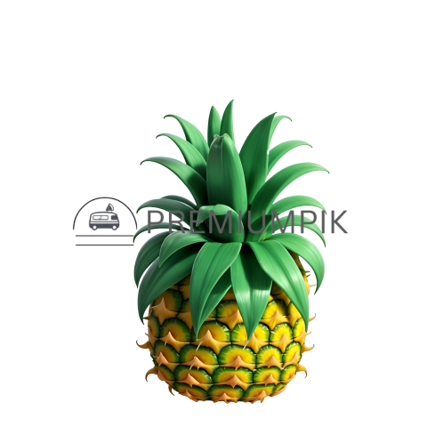Small Pineapple on transparent background