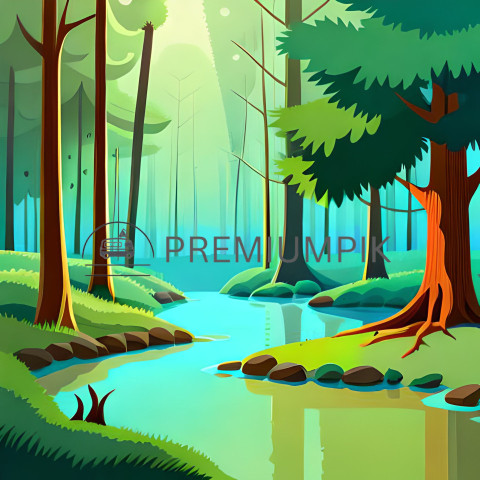 Forest Image ai painting